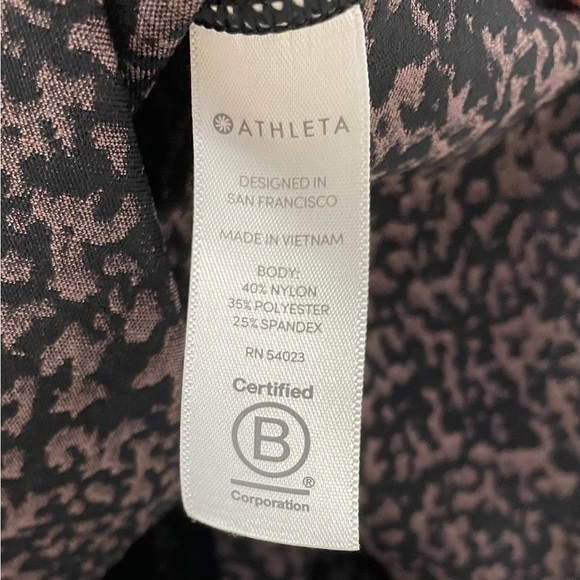 Athleta Shanti Crop Jacquard Tank Mineral Brown Plus Size 1X - Picture 6 of 6